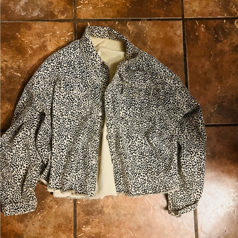 Leopard Print Jacket easel brand